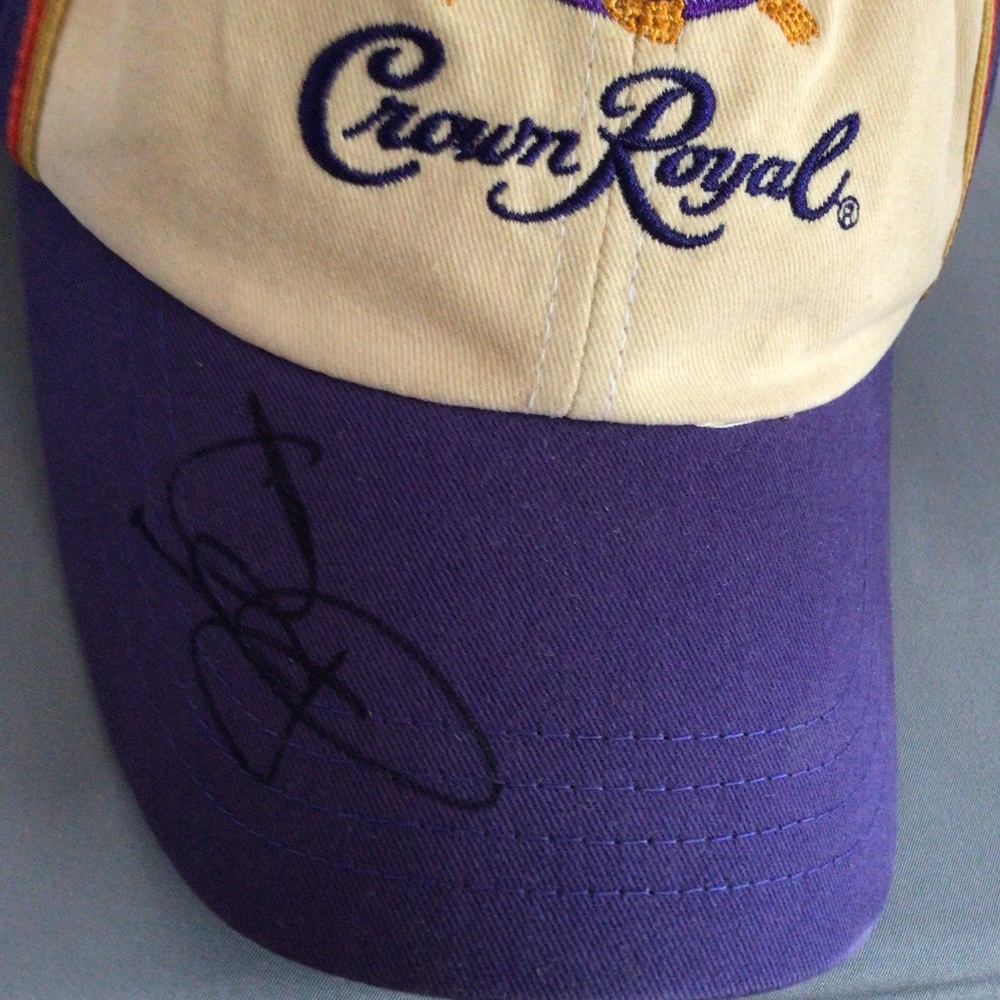 Roush Racing #26 Crown Royal/Jamie McMurry Signed Ball cap, New, but discolored